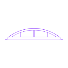 Buildings Skylights Barrel Vault Low Rise Sticker Outline Svg File, Free Vectors File